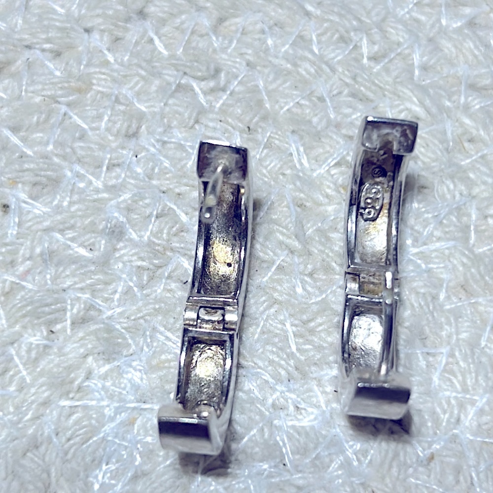 925 Sterling Silver Hoops - image 4